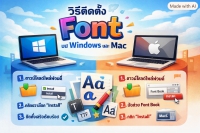 วิธีติดตั้ง Font TH Sarabun ฟรี บน Windows และ Mac